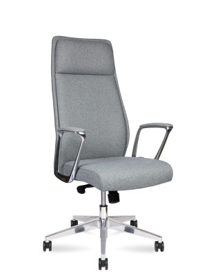 Кресло для руководителя Norden Liverpool grey fabric L347HCA-grey fabric серая ткань