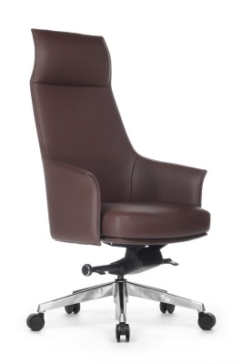 Кресло для руководителя Riva Design Chair Rosso А1918  коричневая кожа